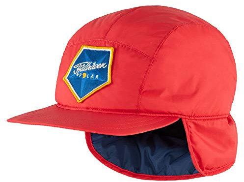 Fjallraven Unisex-Adult Polar Padded Cap Hat, True Red, S/M
