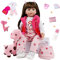 ZIYIUI Reborn Babypuppe 22 Zoll, weich aus Silikon aus Vinyl Babypuppe 55 cm echtes Baby Realität Mädchen Silikon Baby Puppen Wie Echt Realistisch Newborn Babys Puppe Reborn mit Puppen-Zubehör
