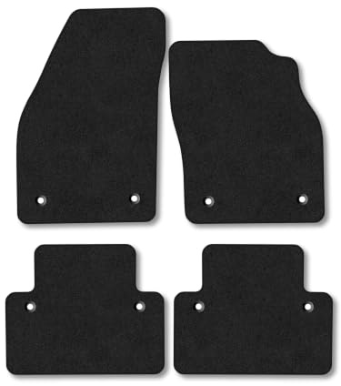 Volvo S40 (2003-2012) Carpet Car Mats | Black Edge Trim Tailored Fit Floor Mats Full Coverage Protection Accessories Easy Clean Anti Slip Made in the UK