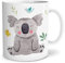 OWLBOOK® Geschenke für Kinder Mitbringsel Kindergeburtstag Safari Koala Bär Kinder Tasse Geschenke Geschenkideen für Jungs Jungen zum Geburtstag Taufe Kindertasse Trinkbecher Keramik 300 ml