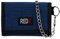 RED X Mens Canvas Tri-Fold Chain Wallet - Blue