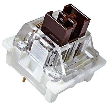 OUTEMU 32 Pieces Brown Switches 3 Pin Key Switch- Gateron& Cherry MX Equivalent DIY Replaceable Switches for Mechanical Gaming Keyboard (Brown)