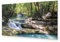 murando - Wandbilder XXL Wasserfall 90x30 cm 1 tlg - Wand Deko Vlies Leinwand Bilder Groß Wanddeko Wohnzimmer Schlafzimmer Kunstdrucke Panoramabild - Natur Landschaft Dschungel See
