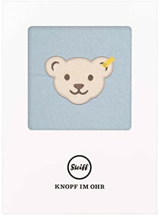 Steiff Unisex Baby Decke GOTS, Celestial Blue, 999