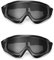 Froiny 2pc Aire Libre Ojo Protector Cómodo Airsoft Seguridad Ojo Ojo Metal Gafas Malla Gafas Negras