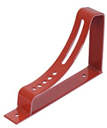 Parotec, Laufsteghalter, Rot, Laufroststütze für Blechdach, Gerade Schiefer Plattdach, Beton oder Tondachziegeln, Biberschwanzziegel zum anschrauben auf der Latte, Halter, Dachtritt