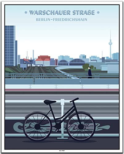 BLN PRINT Friedrichshain: Warschauer Straße (3) - Vintage Travel Poster