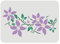 FINGERINSPIRE Clematis Schablone 29.7x21cm Klassische Wandbordüre Blumenschablonen, Clematis Zeichnung Malerei, Schablonen, Clematis Blumenranke Wandschablone Schablonen zum Malen Wanddekoration