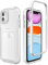 ZCDAYE Case for iPhone 11, iPhone 11 (6.1 inches) Phone Case with Card Holder, Clear Soft TPU Shockproof Phone Case for iPhone 11 (6.1 inches), White