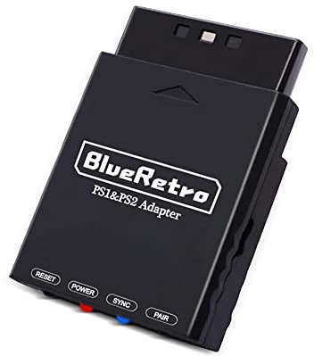 Aoyygg Pour BlueRetro Adaptateur pour manettes de jeu sans fil pour PS1 pour PS2 Console à pour PS4 pour PS5 pour Switch Game Contorller (black)
