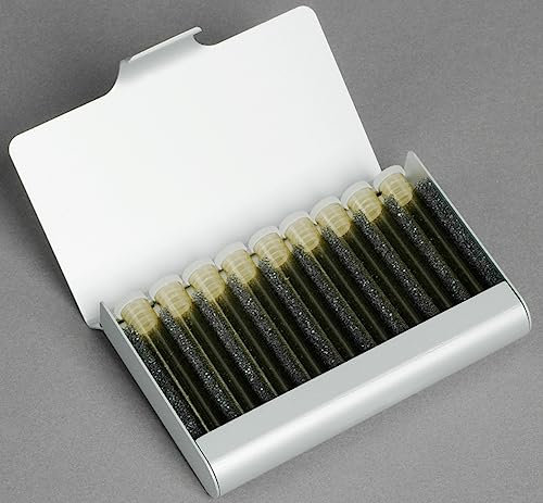 Homöopathie Etui Reiseapotheke für Globuli Alu mit Schaumstoffeinlage (9er, silber)