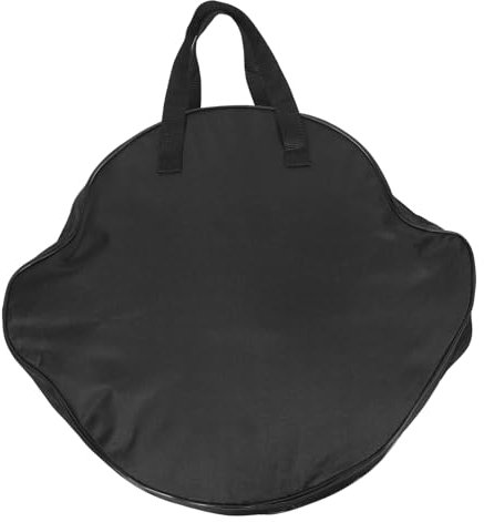 Garneck Large Capacity Cast Iron Skillet Storage Bag Heavy Duty Oxford Cloth Outdoor Camping Pan Pouch Surround Handles for 34cm-41cm Frying Pan