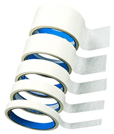 MAGICLULU 5 Rollen Multifunktions Papierband Weißes Künstler Abdeckband 5 Stück Masking Tape Zum Malen Basteln Und Dekorieren Handreißbar Sauber Haftend Für Schule Und Zuhause