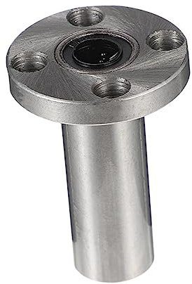 SOLUSTRE 1stk Flansch Lager Linearlager Mit Extra Rundflansch Zusätzliches Linearlager Flansch Linearlager Lmf8luu Linearlager Bewegungskugellager Vernickelte Oberfläche 3d Drucker Runden