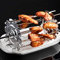 Stainless Steel Oven Grill Cage - Heat-Resistant BBQ Roaster Non-Stick Kebab Maker Rotisserie Skewer With 10 Skewers for Oven Grill