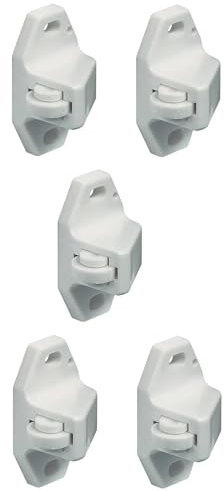 cyclingcolors 5x chiusure a molla per porte bianco plastico mobili armadio Chiavistello Cricchetto