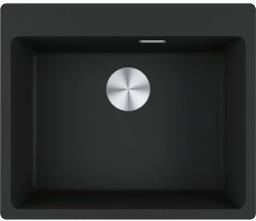 Kitchen Sink Made of Granite (Fragranite) with a Single Bowl from Franke Maris MRG 610-54 FTL - Black matt - 114.0661.794