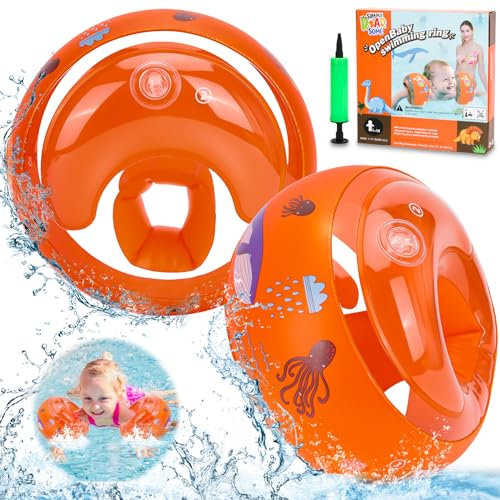 Schwimmflügel Kinder 3-14 Jahre, Schwimmhilfe Baby ab 3 Jahr, Empfohlenes Gewicht 18-38 kg, Schwimmhilfen und Schwimm Sicherheitsgeräte für Anfänger Jungen Mädchen