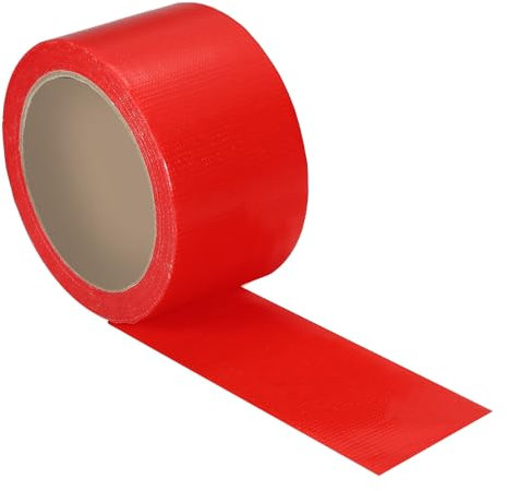 PATIKIL Gaffers Tape 2 in x 22 Yards, Wasserdichtes Gaffer-Bodentape ohne Rückstände, nicht reflektierend, leicht reißbar für den Innen- und Außenbereich, industrielle Nutzung, Rot