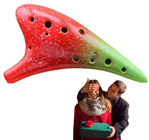 Ceramic Flute Colorful 12 Hole Alto C Ceramic Vessel Flute