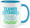 Tasse Examen Geschenk Examen bestanden 2025 - für diese Tasse musste ich lange lernen Kaffeetasse Uni Abschluss Staatsexamen Geschenkidee Studium Prüfung Lehrer Pflege Jura Kaffee-Becher