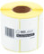 MDlabels Weiße Thermo etiketten auf Rolle 80x80mm 500 Stück permanent haftend, für Barcode, weiße Klebeetiketten zur Beschriftung