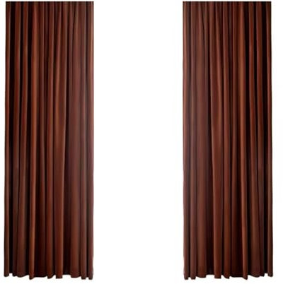 Aotiwe Vorhang Boho Tür, Vorhang zum Einhängen Jacquard Karamell Gardinen für Küche Samt 2er Set 132 x 214cm