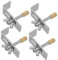 UKCOCO Ganci di fissaggio per lavello, da incasso, clip per lavello da cucina, installazione hardware clip per lavanderia, bagno, lavandini, 4 pezzi