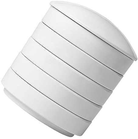 VILLFUL Porcelain Watercolor Palette Round Sauce Dishes 5 Layers Pigment Plate Mixing Trays Set Chinese Painting Stackable Paint Mixing Trays