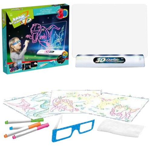 Leuchtet im Dunkeln, leuchtende Maltafel für Kinder, Rechtschreiben, Nachzeichnen und Zeichenblock-Set, fluoreszierende Maltafel für kreative Hände zum Lernen und Spaß