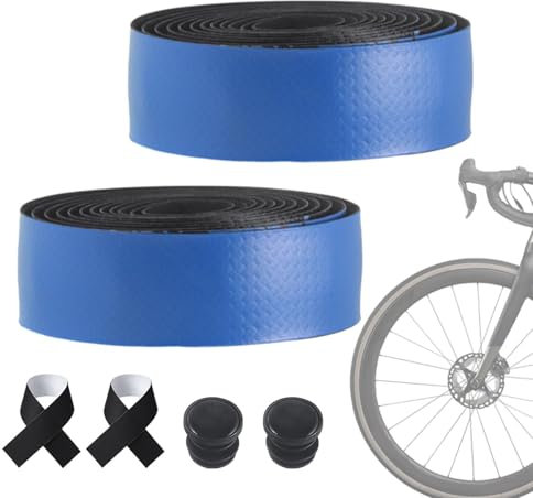 Lot de 2 rouleaux de ruban adhésif pour guidon de vélo - En absorbant les chocs - Antidérapants - Pour une meilleure adhérence et un meilleur confort