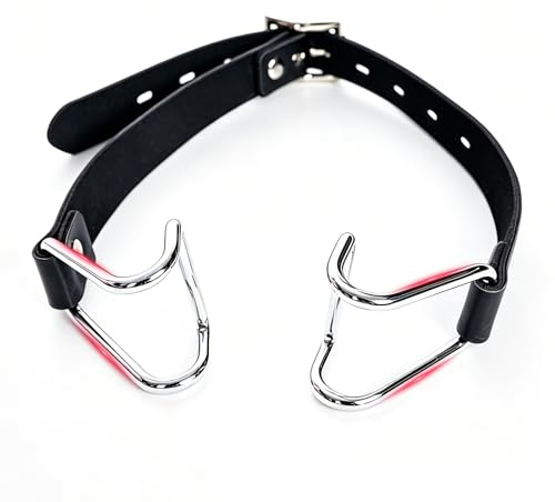 Mundspreizer Mundknebel Mundspreizer für Sex Knebel Maske Gemeiner BDSM | Mundhaken Mit Metall-Haken Bondage extrem Sexspielzeug Kopf Geschirr Sex Fetisch Mundspreizer Knebel SM Mouth Gag Selfbondage