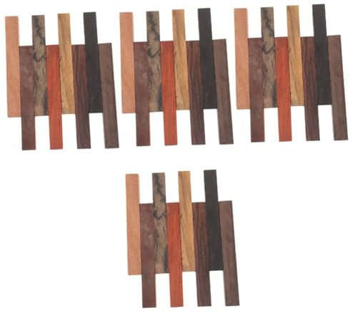 Operitacx 32pcs Exotic Wood Pen Blanks for Woodturning Unique Craft Blanks Random Patterns for Projects for Woodworking and Creative Pen Making