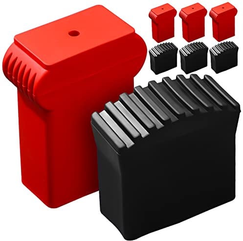 AUTSUPPL 8pcs Rubber Ladder Feet Covers Ladder Foot Protectors for Enhanced Stability Easy Installation Ladder Feet Caps for Home Professional Use Black Protective Pads for Floors