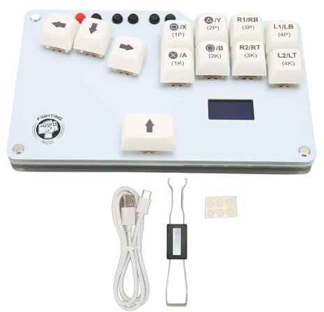 XUXHOU Fight Stick Keyboard Low Latency Stick für Einfach zu Verwenden Cherry MX für Kampfkasten Tastatur WASD GP2040 CE Fightstick