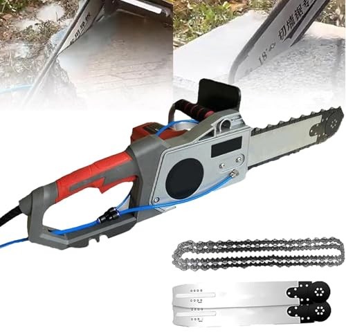 Tronçonneuse à Béton Électrique, Scie Murale à Chaîne Diamantée, avec Aspiration De Poussière, Profondeur 35 Cm/48 Cm, Scie Murale à Béton,Cuttingdepth-480mm