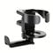 Zeroupshop 2 in 1 Under Desk Cup Holder With Headphone Hanger Adjustable Clamp Mount Drink Bottle Organizer For Office Gaming Table Desktop Storage(Black)