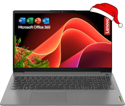 Lenovo Computer portatile Touchscreen con Lifetime Office 365 per il Web - IdeaPad 3i - Processore Intel Core i3 - 15,6 Full HD - 12 GB RAM - SSD da 256 GB - Bluetooth - Webcam - Windows 11 senza