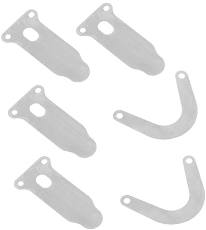 FIXOSHEE 6 Stück Teiliges Metall ventilplatten Edelstahl für Luftkompressor Zungen U Ventilplatten Stabile Druckluftversorgung Kompatibel mit Kompressor Zubehör Verbesserte Effizienz und