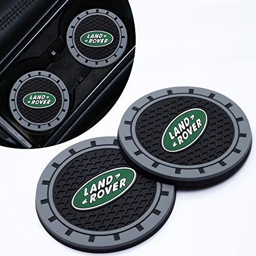 2 Pcs Car Cup Holder Coaster Fit Land Rover Discovery Range Rover Sport,Insert Coaster for Car,Anti Slip Car for Car Interior Accessories,Black