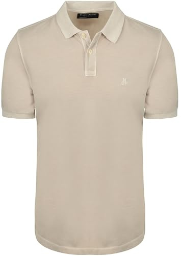 Marc O'Polo Poloshirt Piqué Oat Beige - Grösse XXL - Herren - Modern Fit - Bio-Baumwolle -