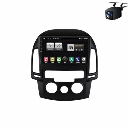 2 DIN Radio para Hyundai I30 2006-2011 9 Inches Android 15 Carplay Radio Coche Bluetooth FM Am Bluetooth USB para, 4 Core 2G+32G