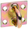 Gah-Alberts 348502 Eyelet on Plate/Raw Steel/Plate 37 x 37 mm Pack of 25 Yellow Galvanised