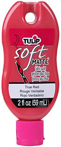 Tulip Peinture souple pour tissu - 56,7 g - Rouge mat - Taille unique