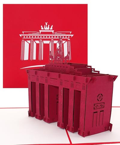 Pop Up Karte Berlin – Brandenburger Tor 3D Geburtstagskarte, Reisegutschein, Hotel Gutschein & Einladung