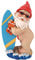 Design Toscano Gartenzwerg Der Shredder-Surfer Dude, mehrfarbig, 10 x 15 x 24 cm, QL59236