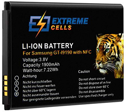 Extremecells Batterie compatible pour Samsung Galaxy S4 Mini GT-i9190 i9195 avec NFC LTE EB-B500BE Batterie DE