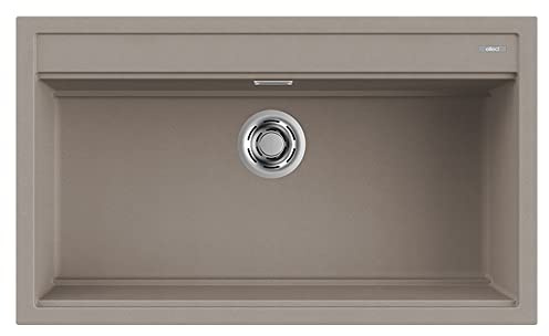Elleci Lavello Incasso Best Workstation 360 1 Vasca 86x51 Grigio Tortora Granitek LGB36043