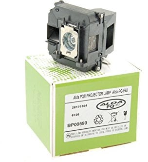 Alda PQ Premium, Beamer Lampe kompatibel mit EPSON EH-TW6000, EH-TW6100, EH-TW5900, EH-TW5810C, H421A, HC3010E, HC3020, V12H010L68, V13H010L68, ELPLP68 Projektoren, Lampe mit Gehäuse