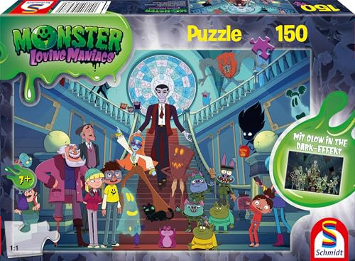 Schmidt Spiele 56478 Monster Loving Maniacs, Lustige Monsterparty, 150 Teile Kinderpuzzle, bunt